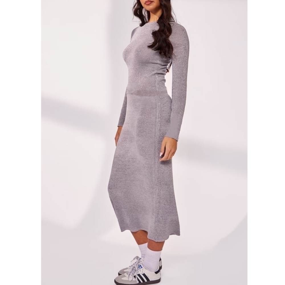 NEW HEATHER GRAY MIDI DRESS BY Find